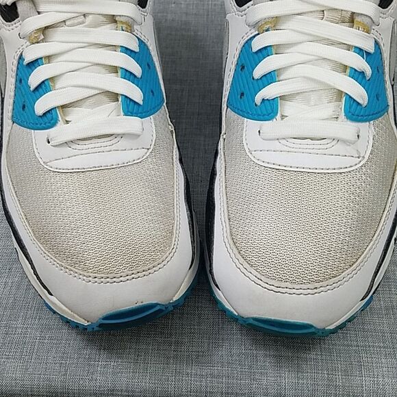 Nike Air Max 90 Retro Laser Blue 2020 CJ6779-100 Men's SZ 9.5 Blue / White / Blk - Picture 4 of 12